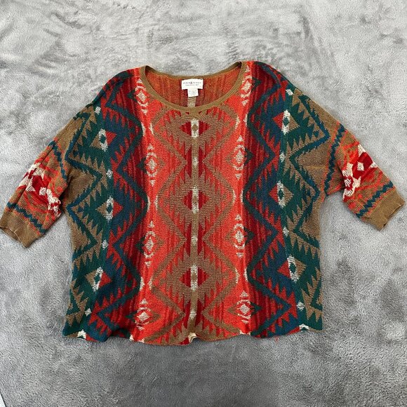 Ralph Lauren Denim & Supply Aztec Tribal Print Shirt Women's MEDIUM - Picture 1 of 6